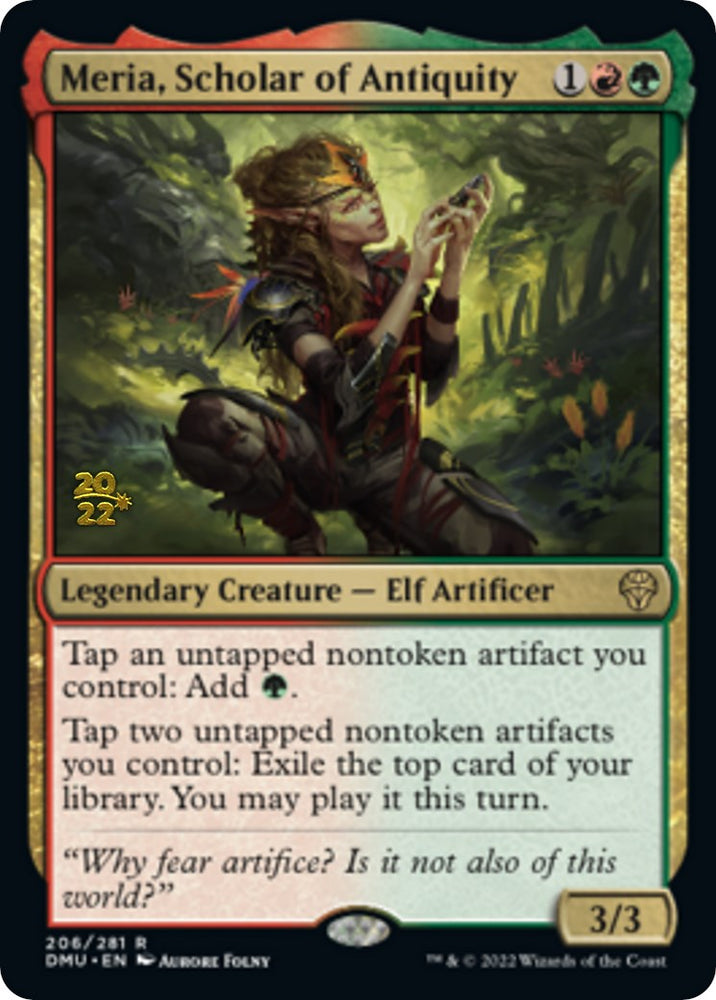 Meria, Scholar of Antiquity [Dominaria United Prerelease Promos] Magic: The Gathering