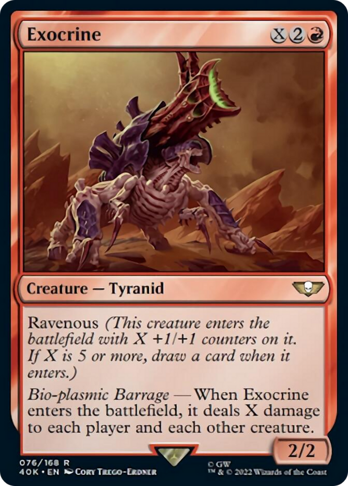 Exocrine (Surge Foil) [Warhammer 40,000] Magic: The Gathering