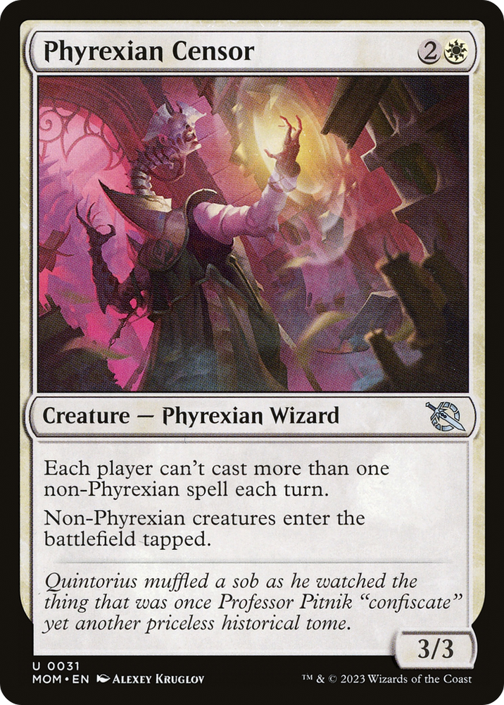 Phyrexian Censor [March of the Machine] Magic: The Gathering