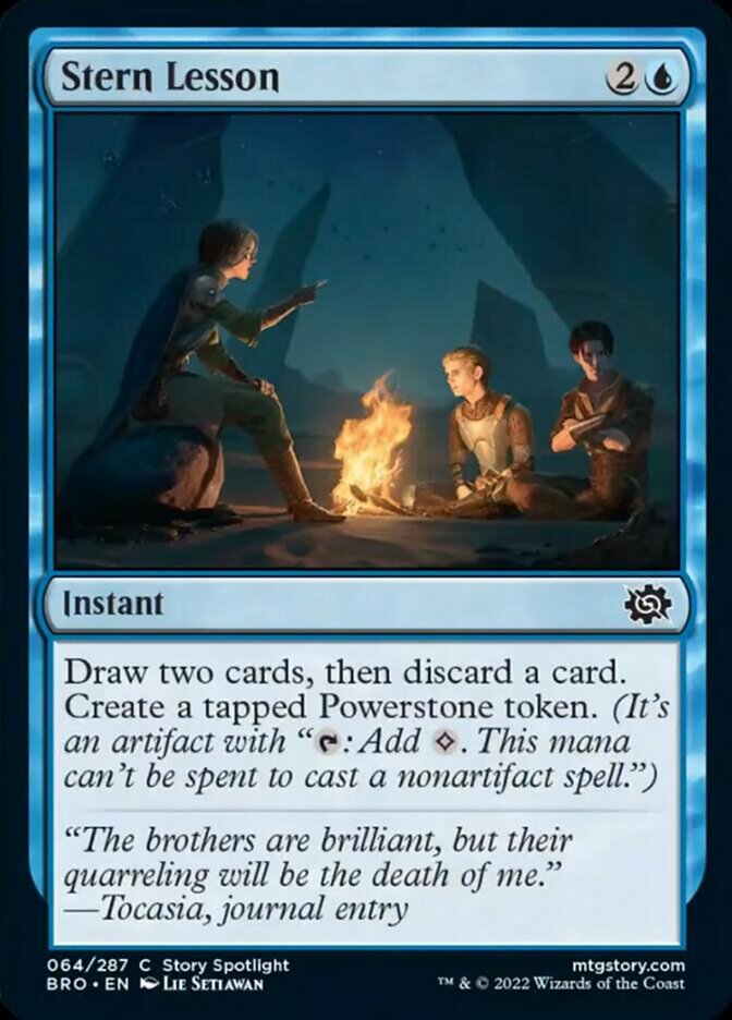 Stern Lesson [The Brothers' War] Magic: The Gathering