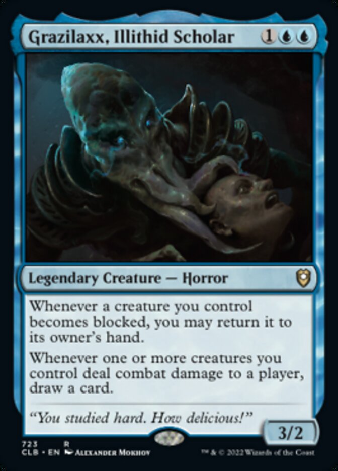 Grazilaxx, Illithid Scholar [Commander Legends: Battle for Baldur's Gate] Magic: The Gathering