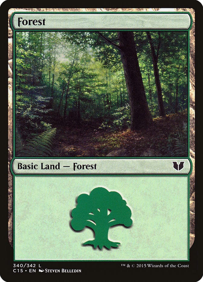 Forest (340) [Commander 2015] Magic: The Gathering