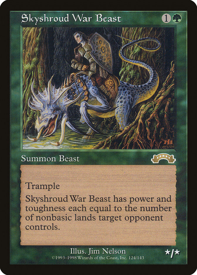 Skyshroud War Beast [Exodus] Magic: The Gathering