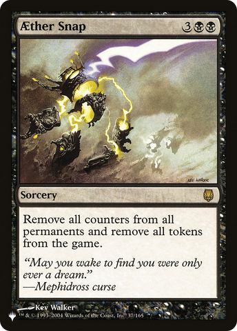 Aether Snap [The List] Magic: The Gathering