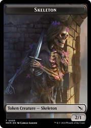 Detective // Skeleton Double-Sided Token [Murders at Karlov Manor Tokens] Magic: The Gathering