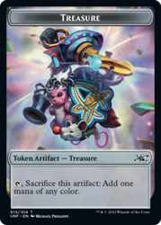 Teddy Bear // Treasure (013) Double-Sided Token [Unfinity Tokens] Magic: The Gathering