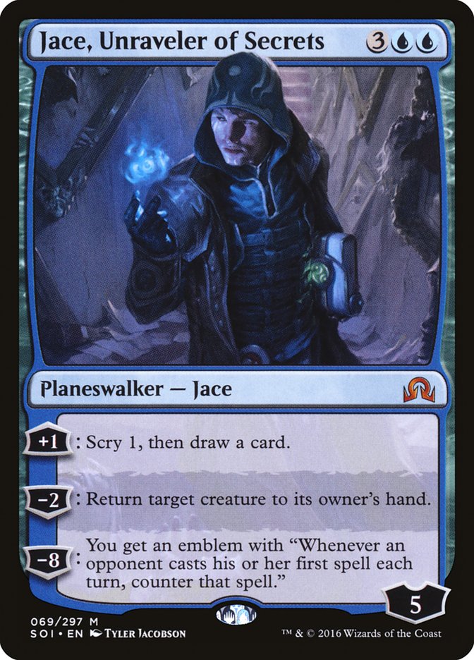 Jace, Unraveler of Secrets [Shadows over Innistrad] Magic: The Gathering