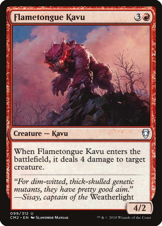 Flametongue Kavu [Commander Anthology Volume II] Magic: The Gathering