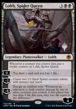 Lolth, Spider Queen (Promo Pack) [Dungeons & Dragons: Adventures in the Forgotten Realms Promos] Magic: The Gathering