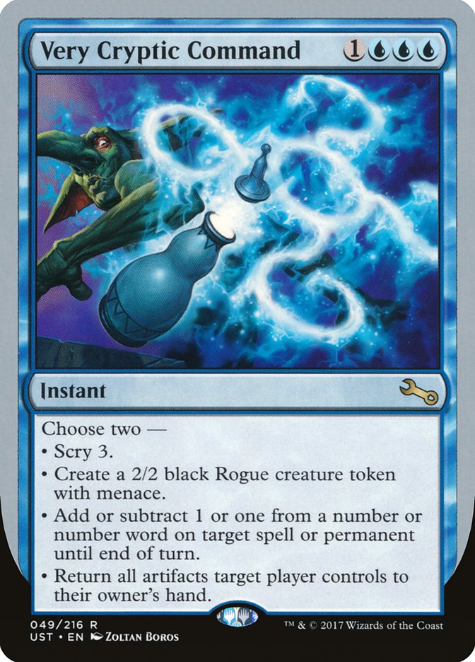 Very Cryptic Command (Scry) [Unstable] Magic: The Gathering