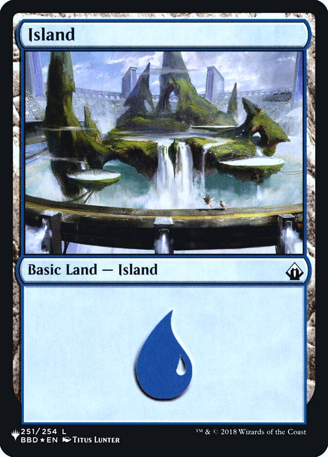Island (Battlebound) [Secret Lair: Heads I Win, Tails You Lose] Magic: The Gathering