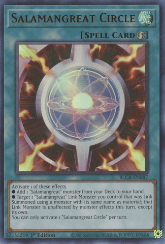Salamangreat Circle [BLCR-EN087] Ultra Rare - Yugioh Cards For Your TCG Needs!