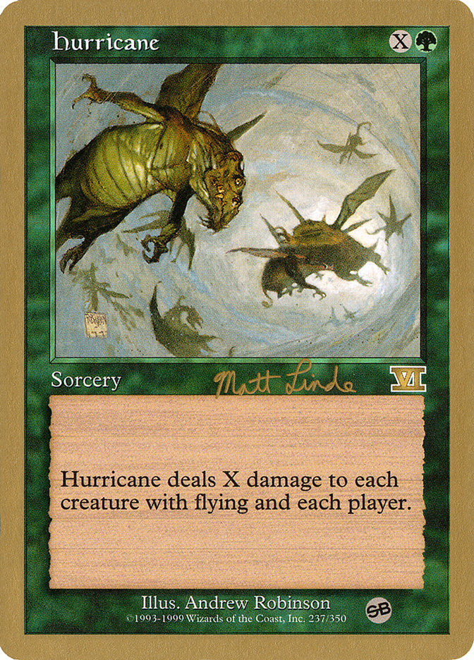 Hurricane (Matt Linde) (SB) [World Championship Decks 1999] Magic: The Gathering