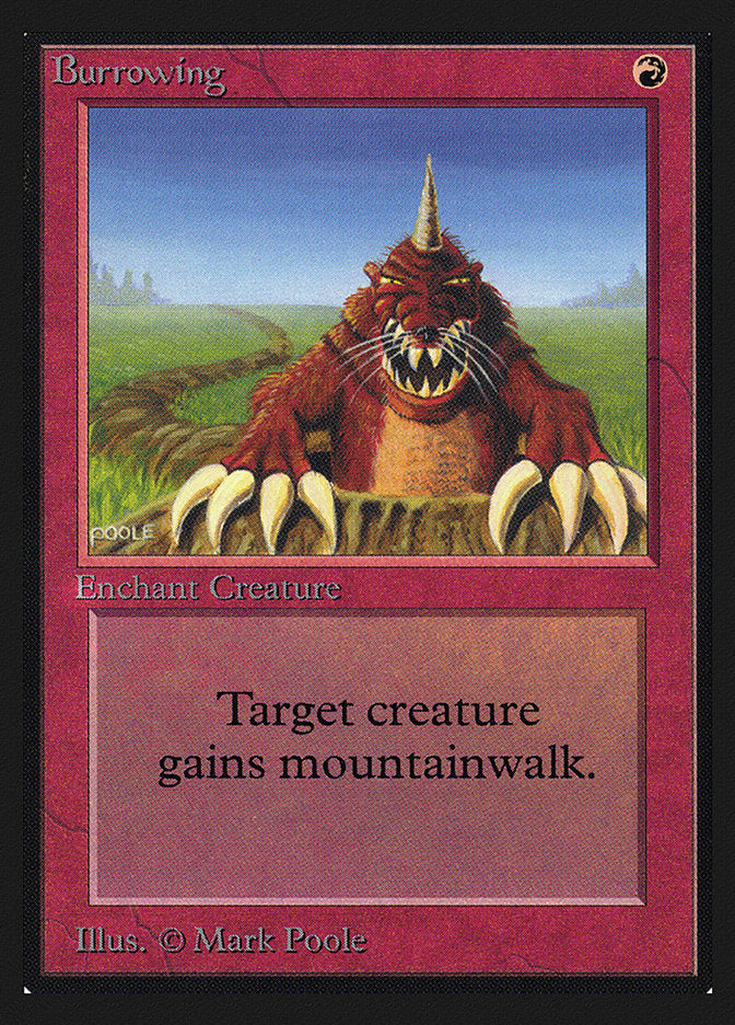 Burrowing [Collectors' Edition] Magic: The Gathering