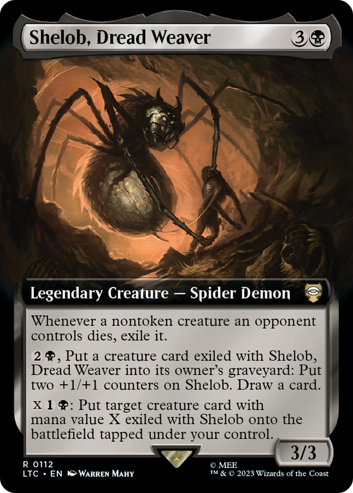 Shelob, Dread Weaver (Extended Art) [The Lord of the Rings: Tales of Middle-Earth Commander] Magic: The Gathering