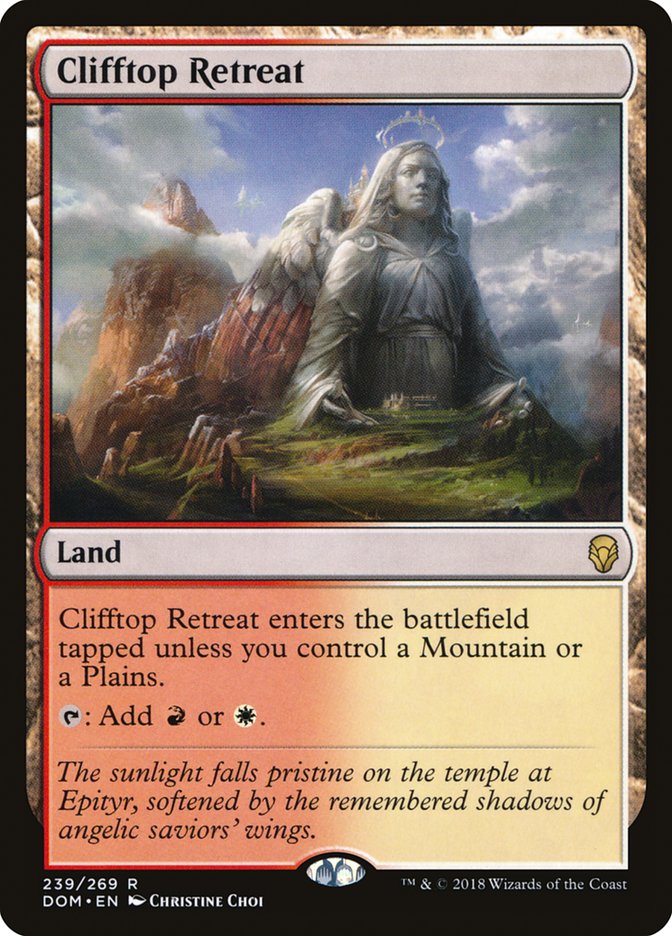 Clifftop Retreat [Dominaria] Magic: The Gathering