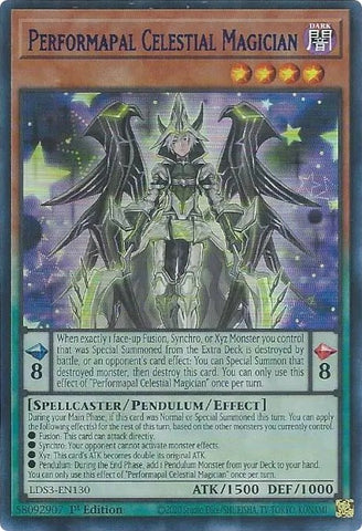 Performapal Celestial Magician (Blue) [LDS3-EN130] Ultra Rare - Yugioh Cards For Your TCG Needs!