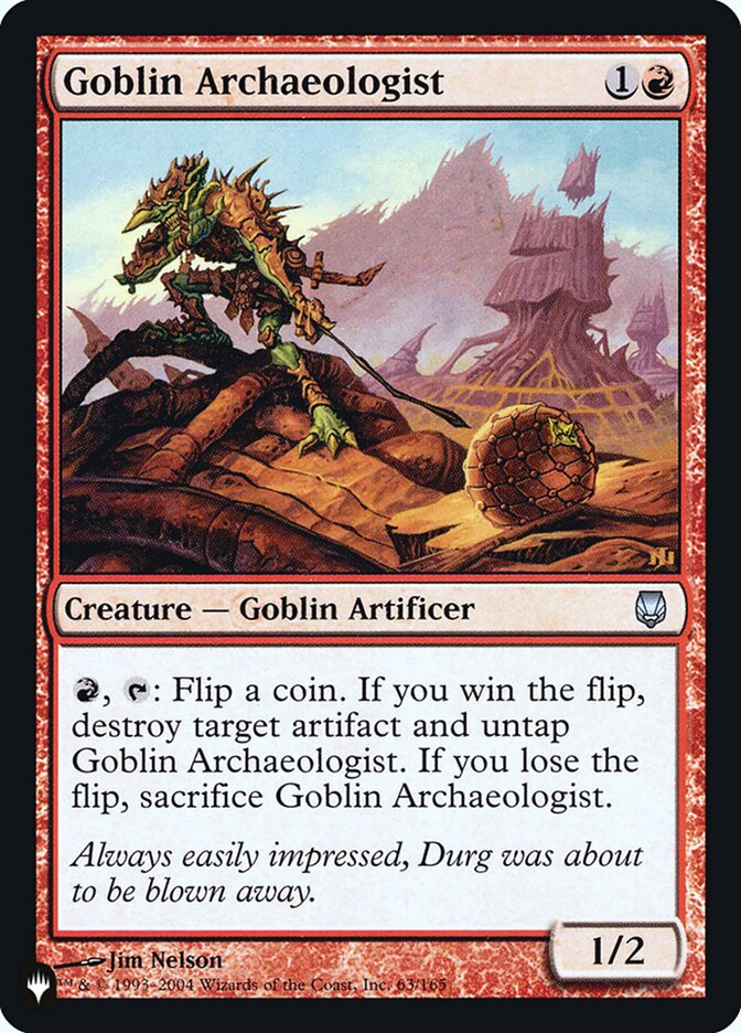 Goblin Archaeologist [Secret Lair: Heads I Win, Tails You Lose] Magic: The Gathering