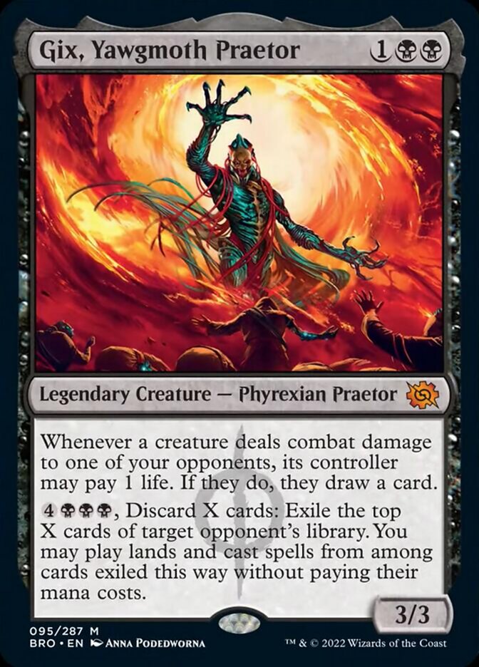 Gix, Yawgmoth Praetor [The Brothers' War] Magic: The Gathering