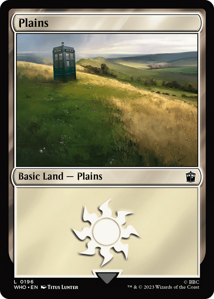 Plains (0196) [Doctor Who] Magic: The Gathering