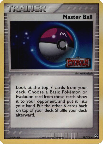 Master Ball (78/108) (Stamped) [EX: Power Keepers] Pokémon