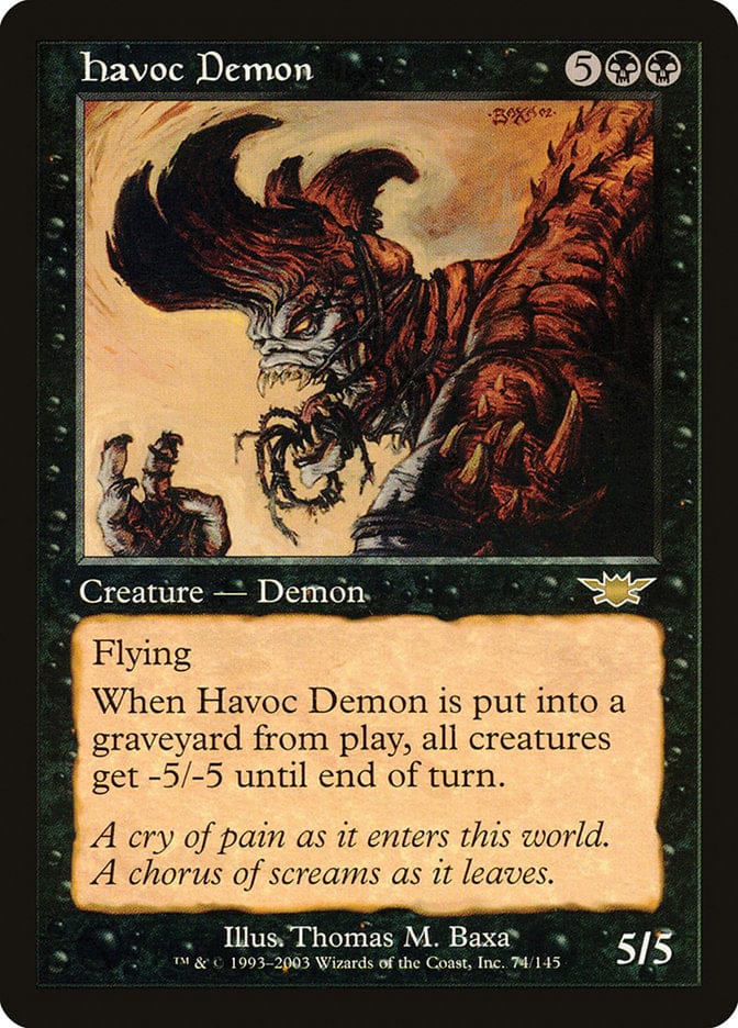 Havoc Demon [Legions] Magic: The Gathering