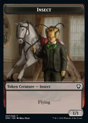 Soldier // Insect Double-Sided Token [Dominaria United Tokens] Magic: The Gathering