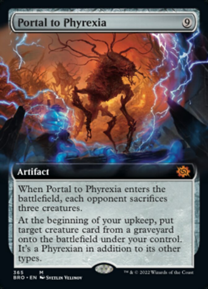 Portal to Phyrexia (Extended Art) [The Brothers' War] Magic: The Gathering