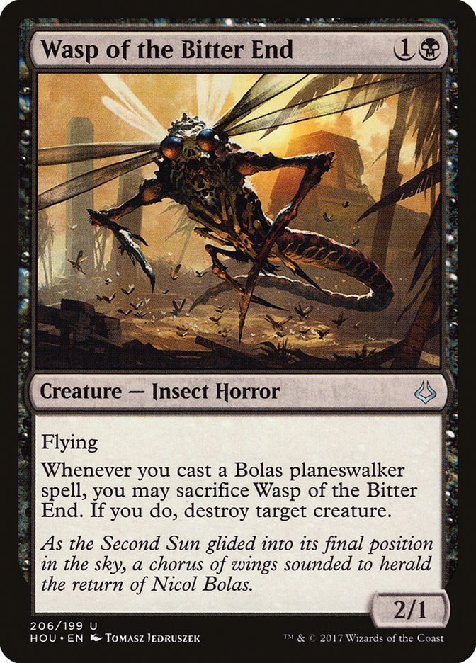 Wasp of the Bitter End [Hour of Devastation] Magic: The Gathering