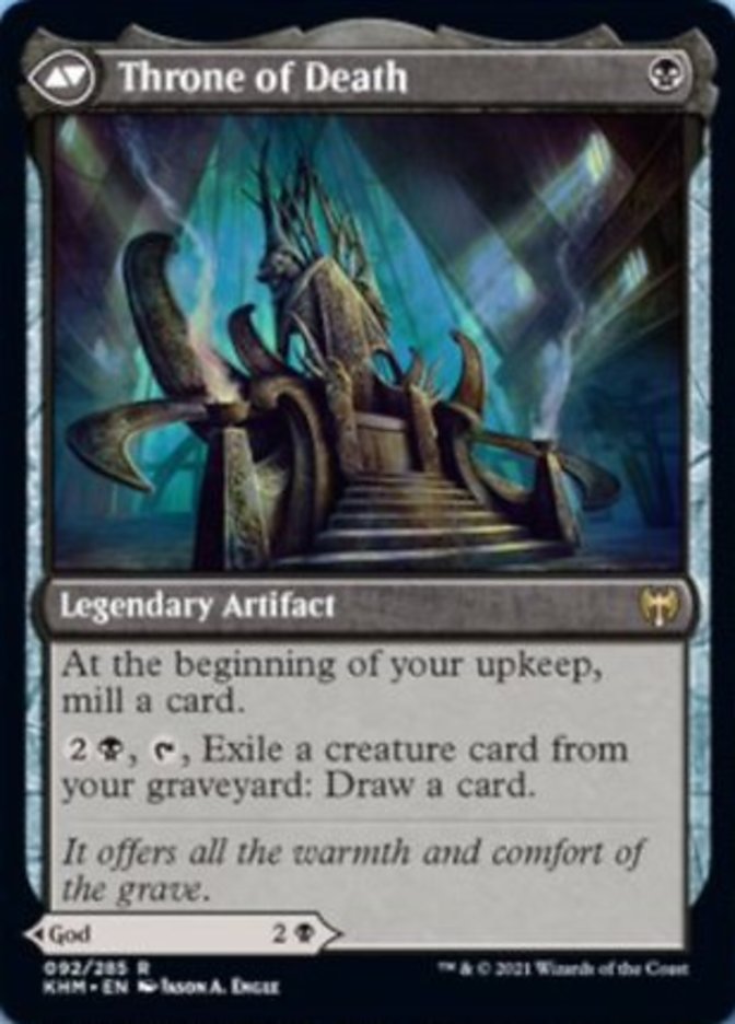 Egon, God of Death // Throne of Death [Kaldheim] Magic: The Gathering