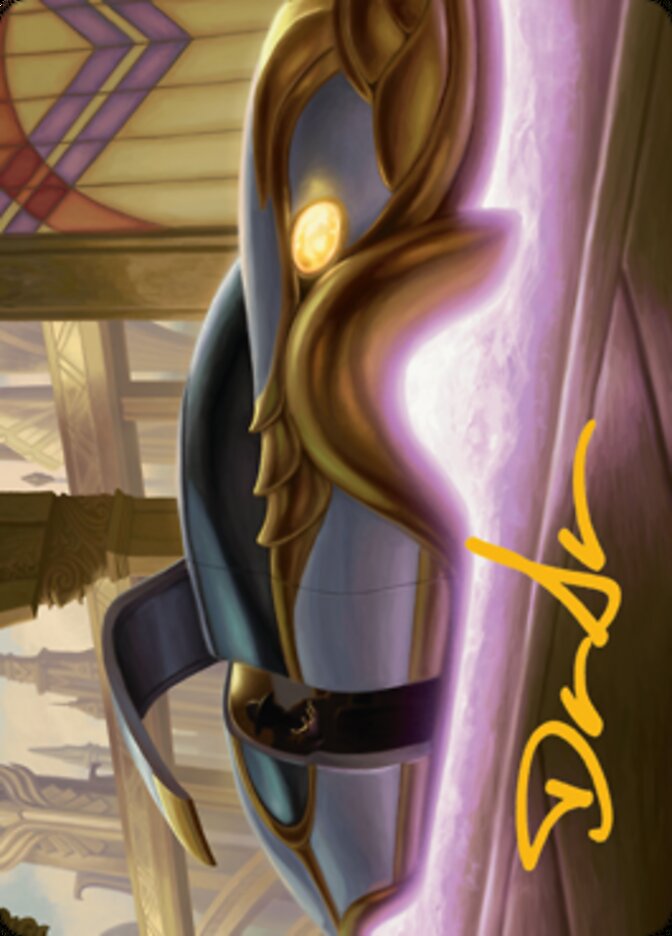 Mysterious Limousine Art Card (Gold-Stamped Signature) [Streets of New Capenna Art Series] Magic: The Gathering