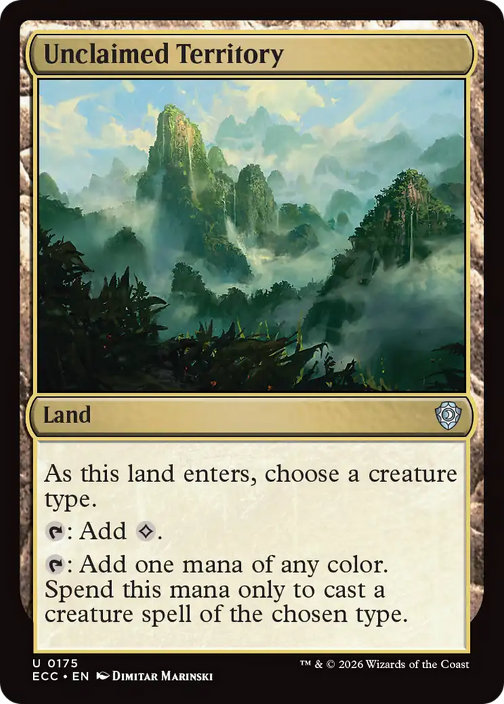 Unclaimed Territory [Lorwyn Eclipsed Commander] Magic: The Gathering