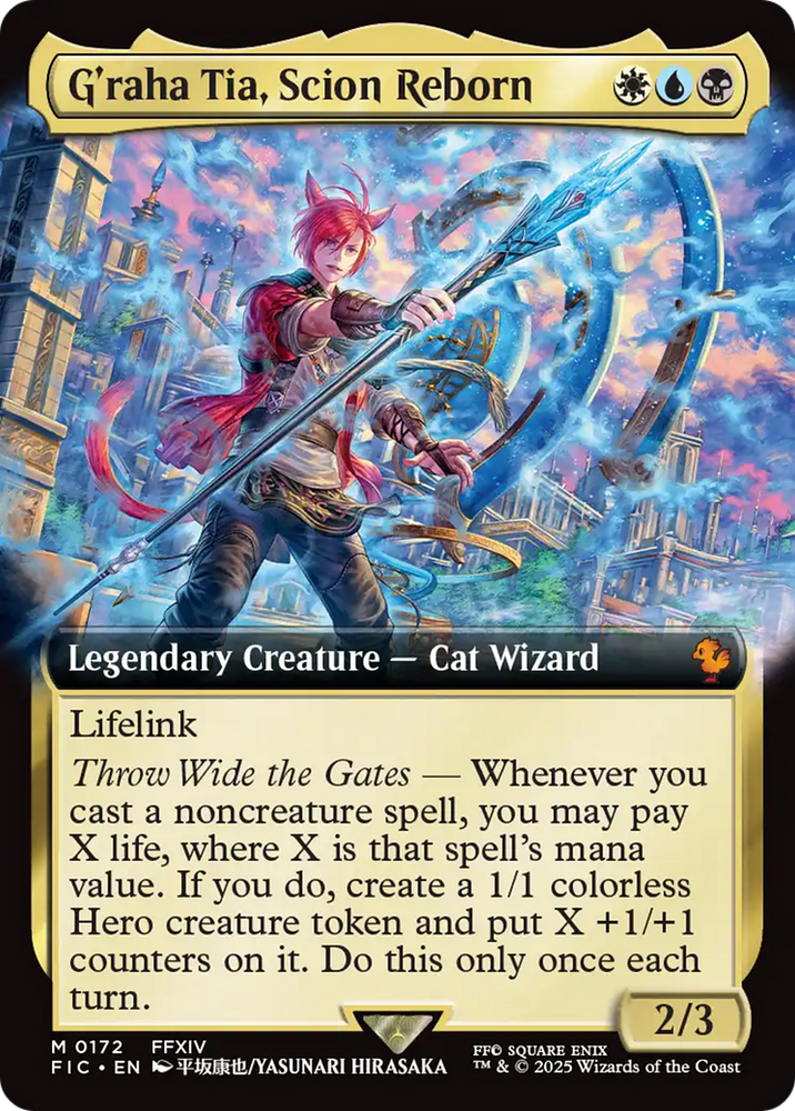 G'raha Tia, Scion Reborn (Extended Art) [FINAL FANTASY Commander] Magic: The Gathering