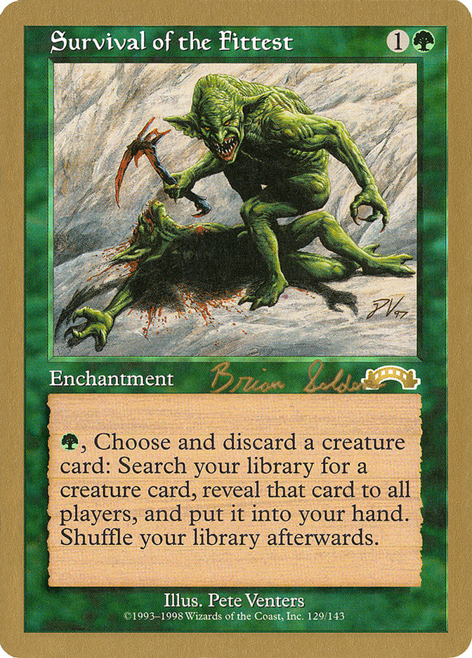 Survival of the Fittest (Brian Selden) [World Championship Decks 1998] Magic: The Gathering