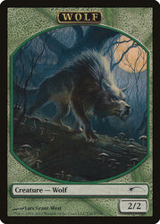 Human // Wolf Double-Sided Token [Friday Night Magic 2012] Magic: The Gathering