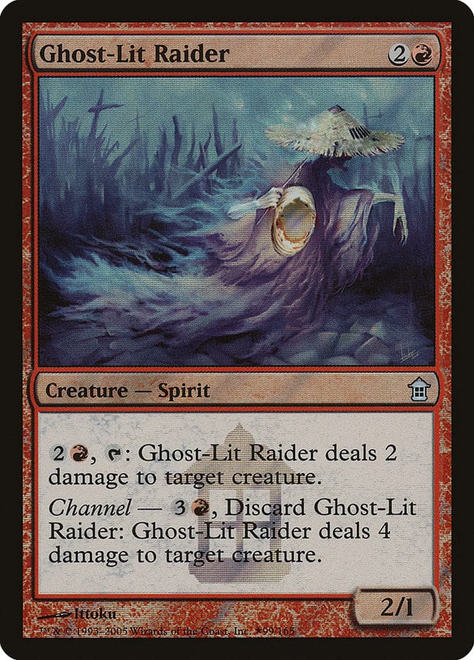 Ghost-Lit Raider [Saviors of Kamigawa Promos] Magic: The Gathering