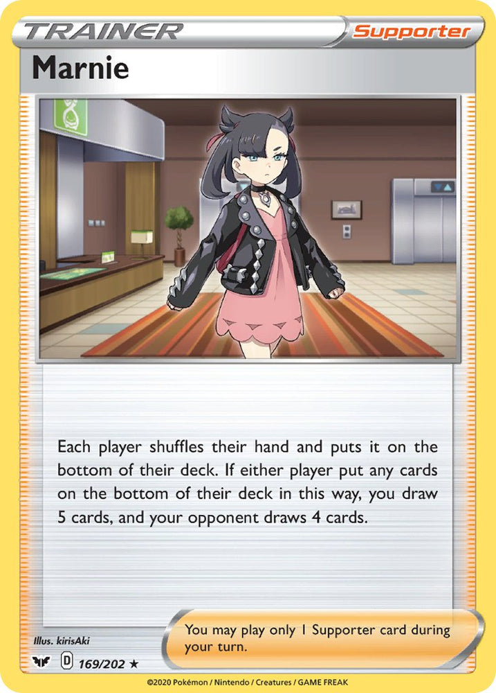 Marnie (169/202) (Theme Deck Exclusive) [Sword & Shield: Base Set] Pokémon