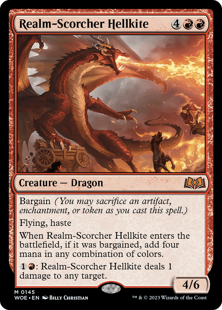 Realm-Scorcher Hellkite [Wilds of Eldraine] Magic: The Gathering