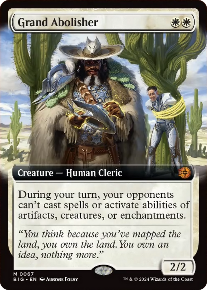 Grand Abolisher (Extended Art) [Outlaws of Thunder Junction: The Big Score] Magic: The Gathering
