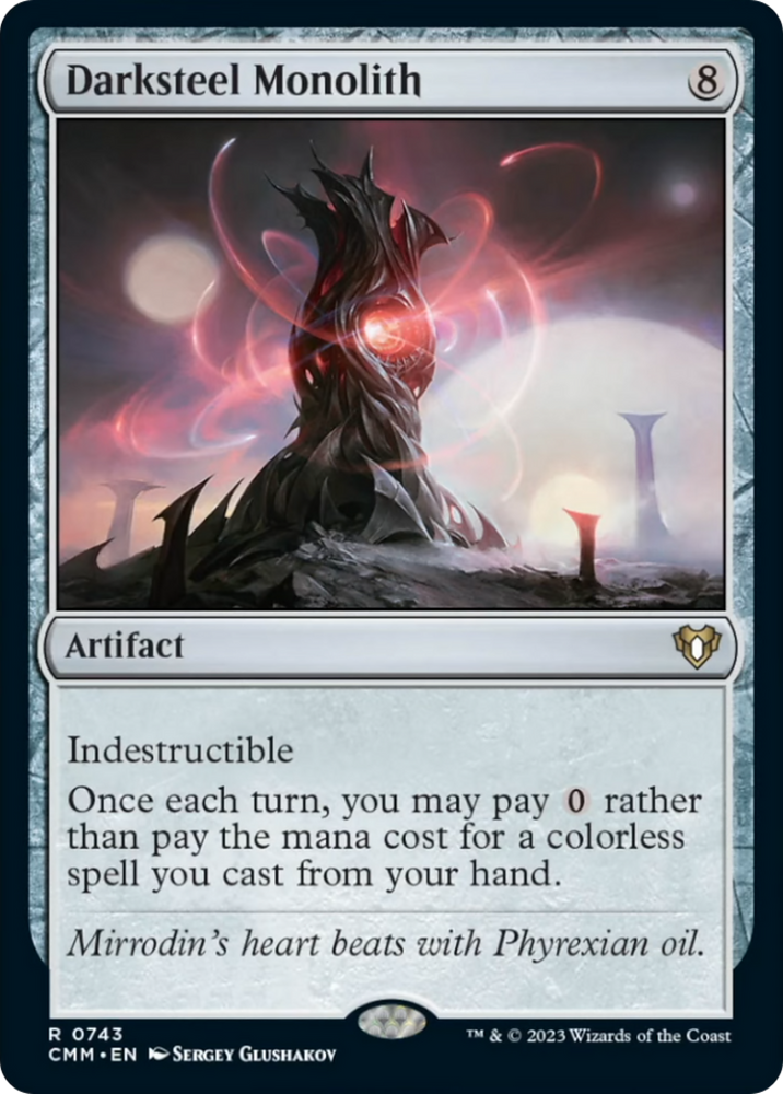 Darksteel Monolith [Commander Masters] Magic: The Gathering