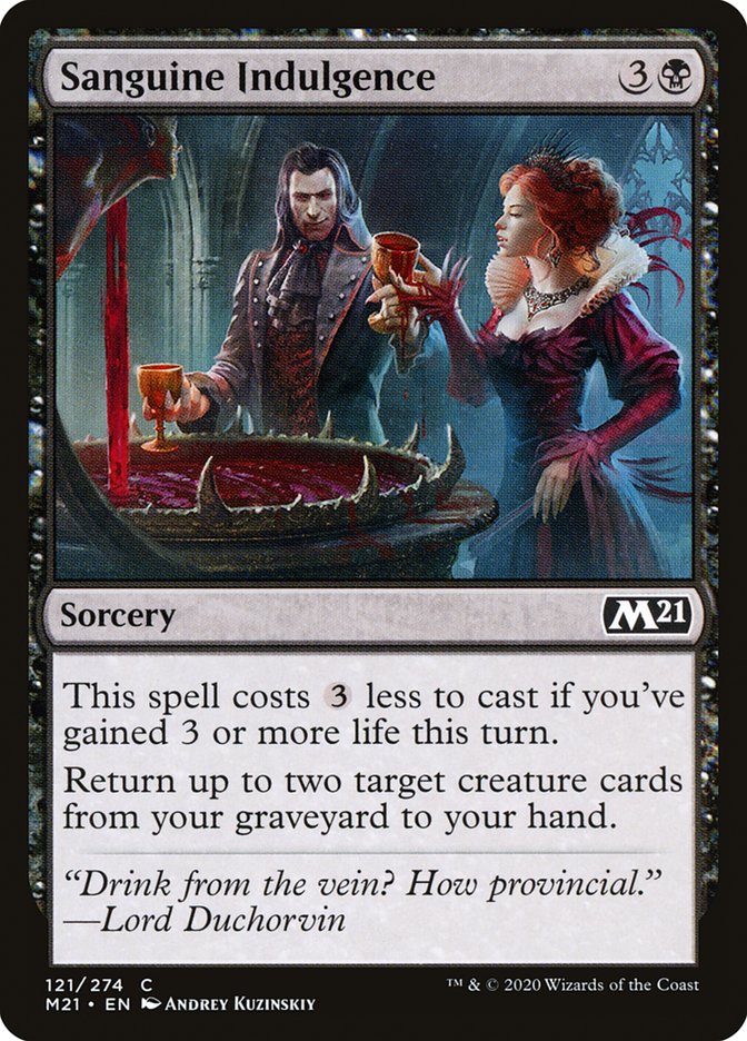 Sanguine Indulgence [Core Set 2021] Magic: The Gathering