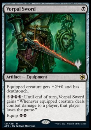 Vorpal Sword (Promo Pack) [Dungeons & Dragons: Adventures in the Forgotten Realms Promos] Magic: The Gathering