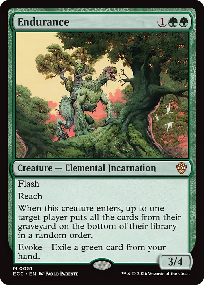 Endurance [Lorwyn Eclipsed Commander] Magic: The Gathering