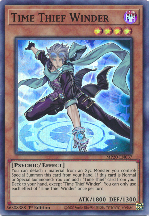Time Thief Winder [MP20-EN037] Super Rare - Yugioh Cards For Your TCG Needs!