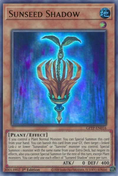 Sunseed Shadow [GFTP-EN016] Ultra Rare - Yugioh Cards For Your TCG Needs!