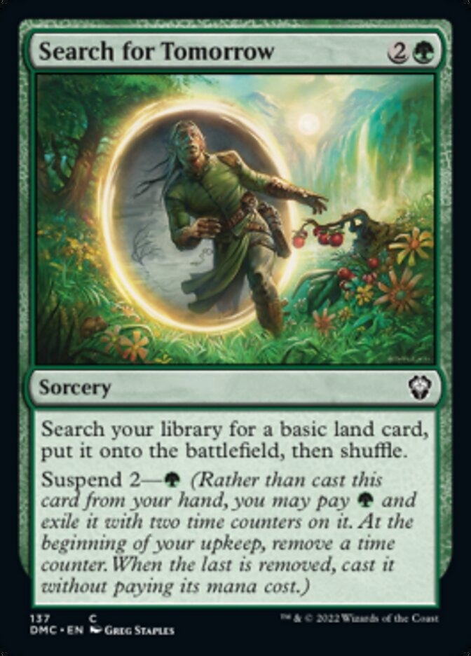 Search for Tomorrow [Dominaria United Commander] Magic: The Gathering