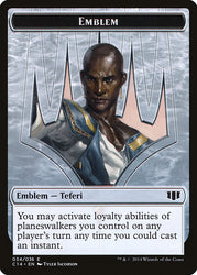 Teferi, Temporal Archmage Emblem // Zombie (011/036) Double-Sided Token [Commander 2014 Tokens] Magic: The Gathering