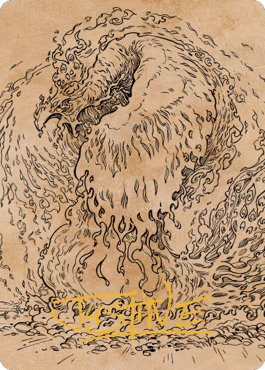 Nemesis Phoenix Art Card (Gold-Stamped Signature) [Commander Legends: Battle for Baldur's Gate Art Series] Magic: The Gathering
