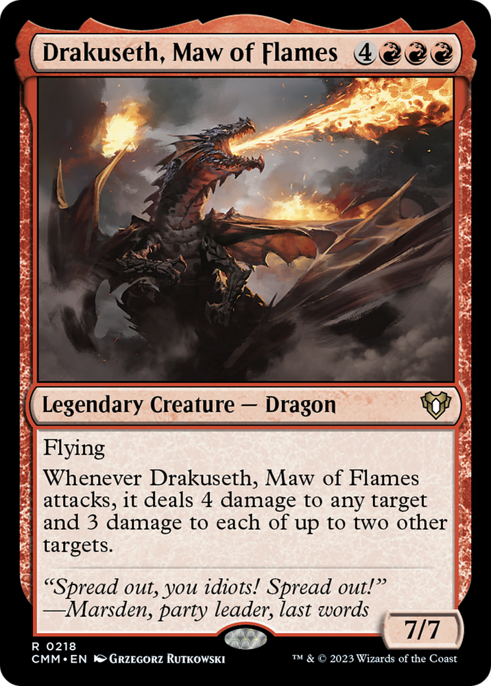 Drakuseth, Maw of Flames [Commander Masters] Magic: The Gathering