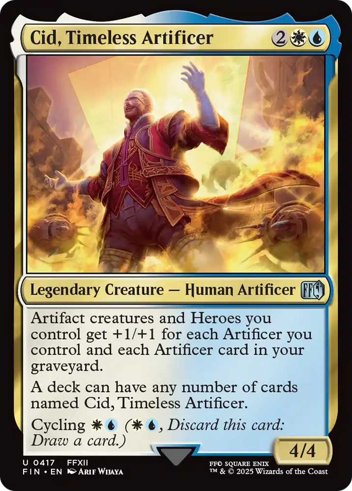 Cid, Timeless Artificer (0417) [FINAL FANTASY] Magic: The Gathering